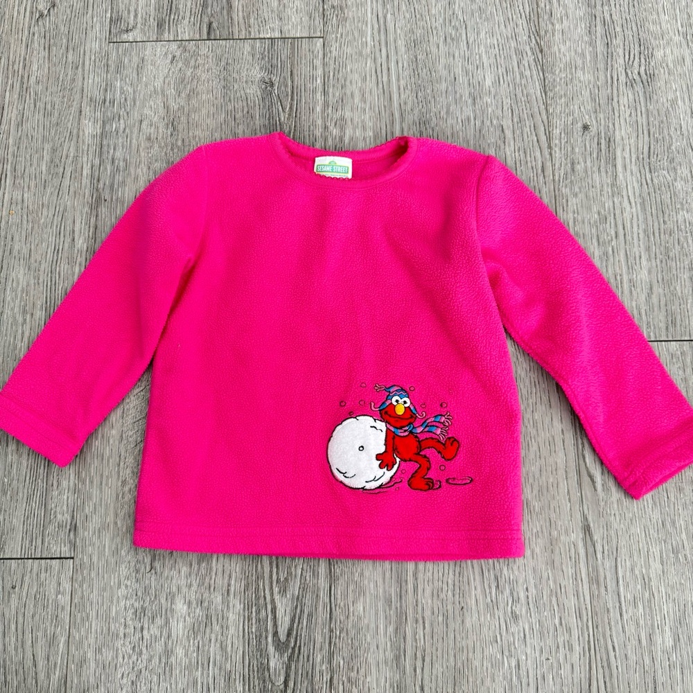 Sesame Street Pink Fleece Long Sleeve Shirt 18 month